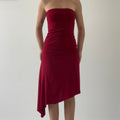 Strapless Asymmetric Dress | Made in NZ | 8-10