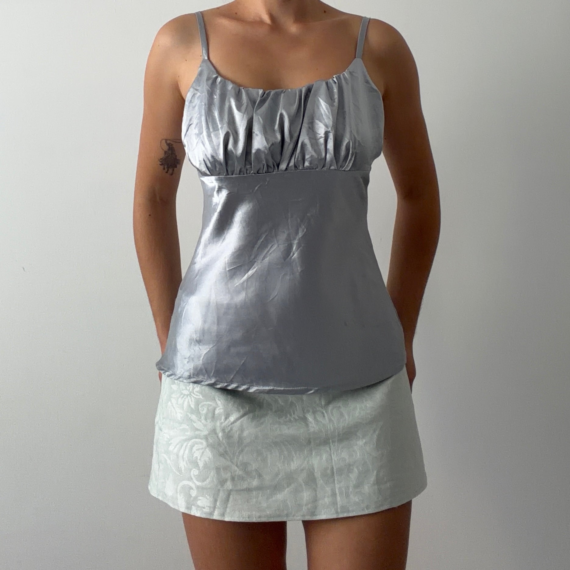 LA City Satin Babydoll Top | S