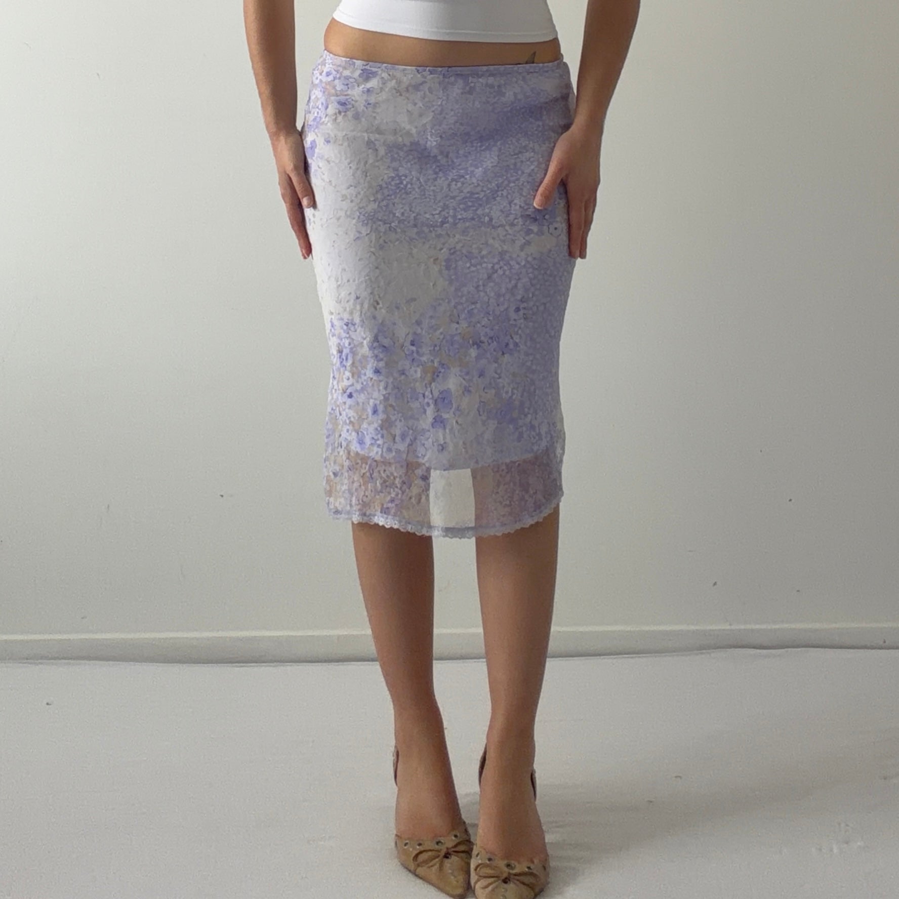Lilac Midi Skirt | XS