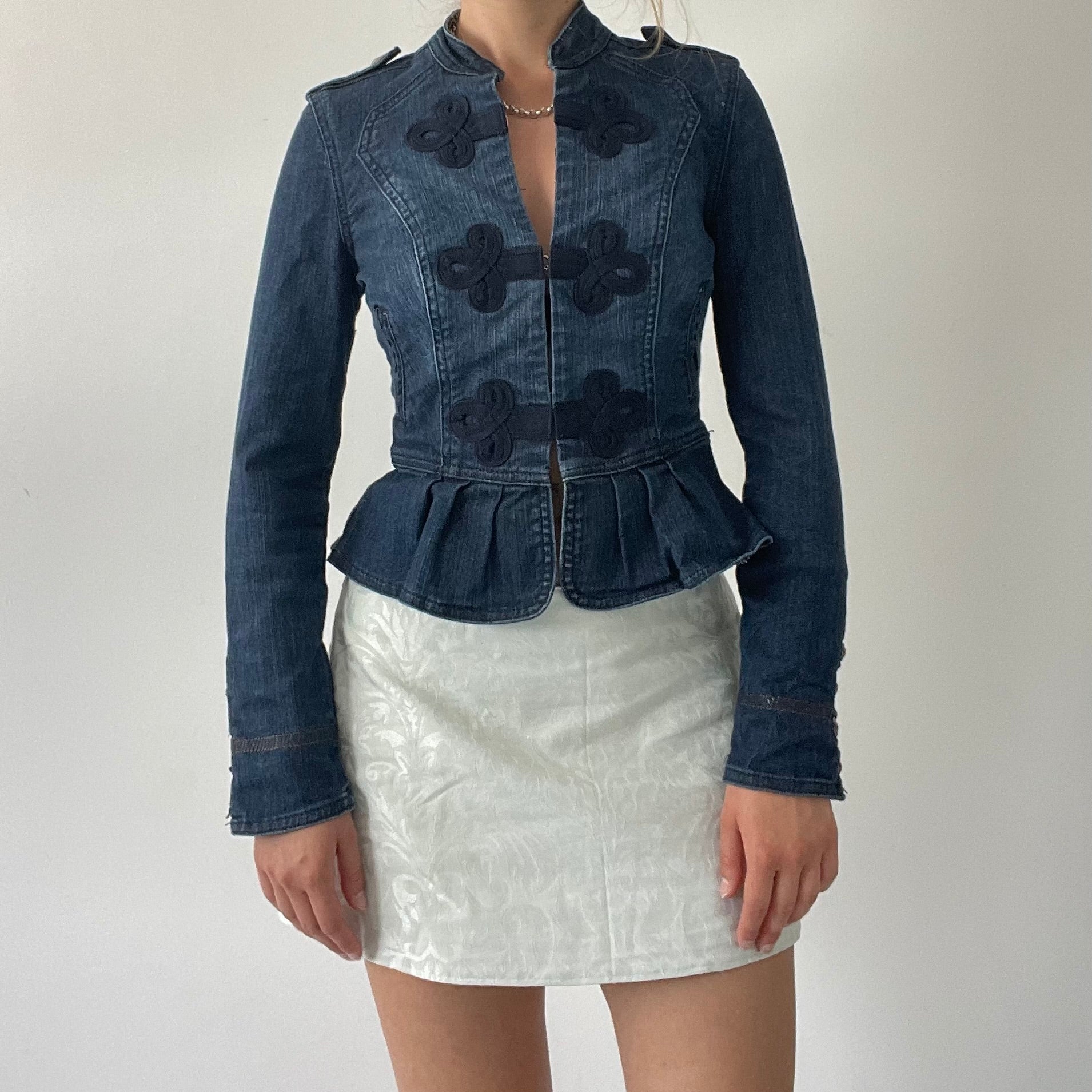 00s Denim Utility Jacket | 6-8