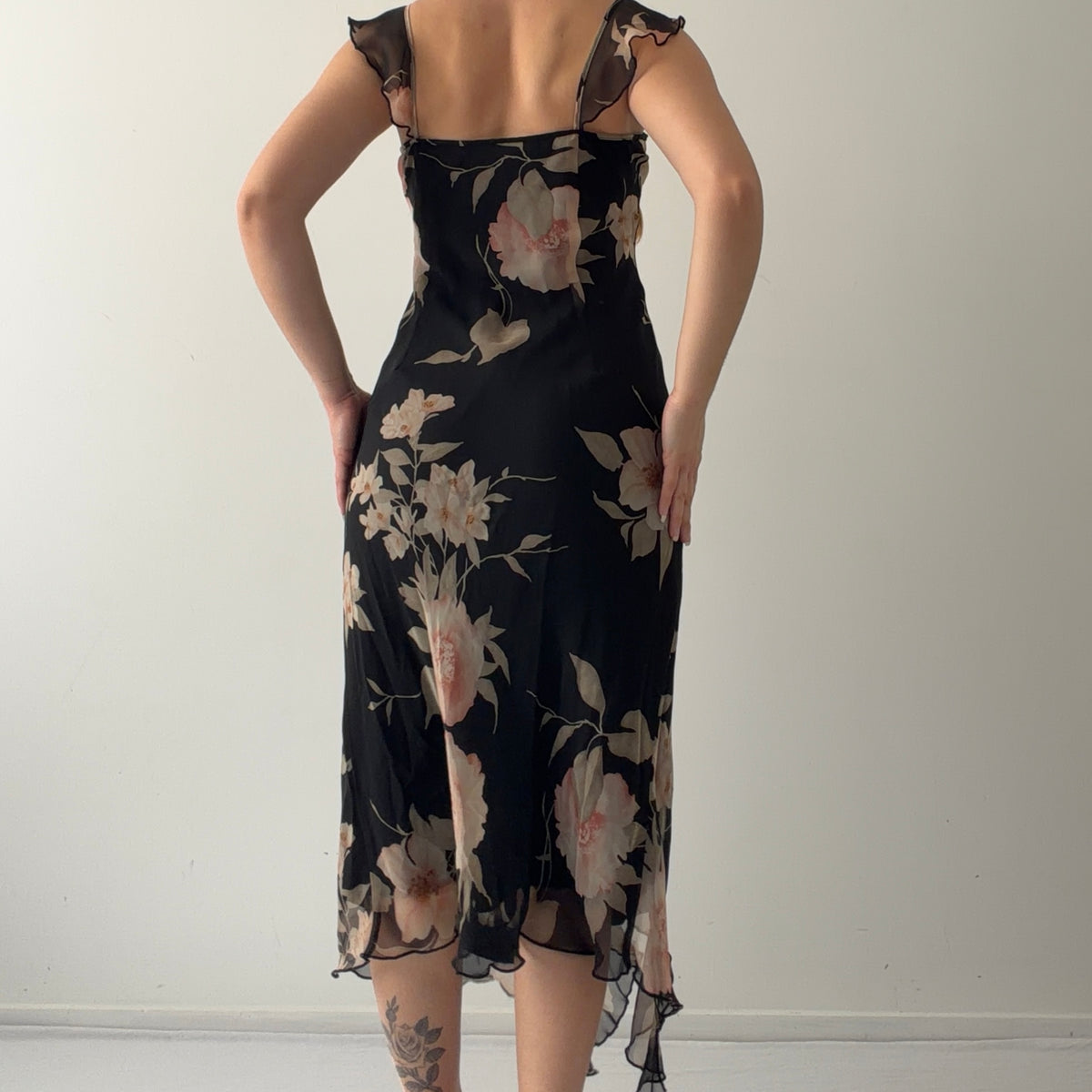 Dressbarn Ruffle Midi Dress | 10-12