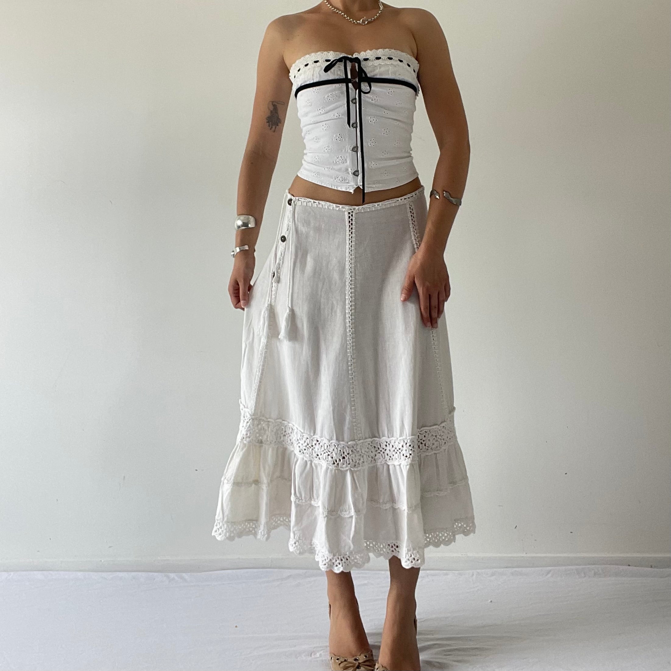 Sanvra Crochet Tiered Skirt | 6-12