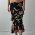 Ralph Lauren Silk Ruffle Skirt | 12-16