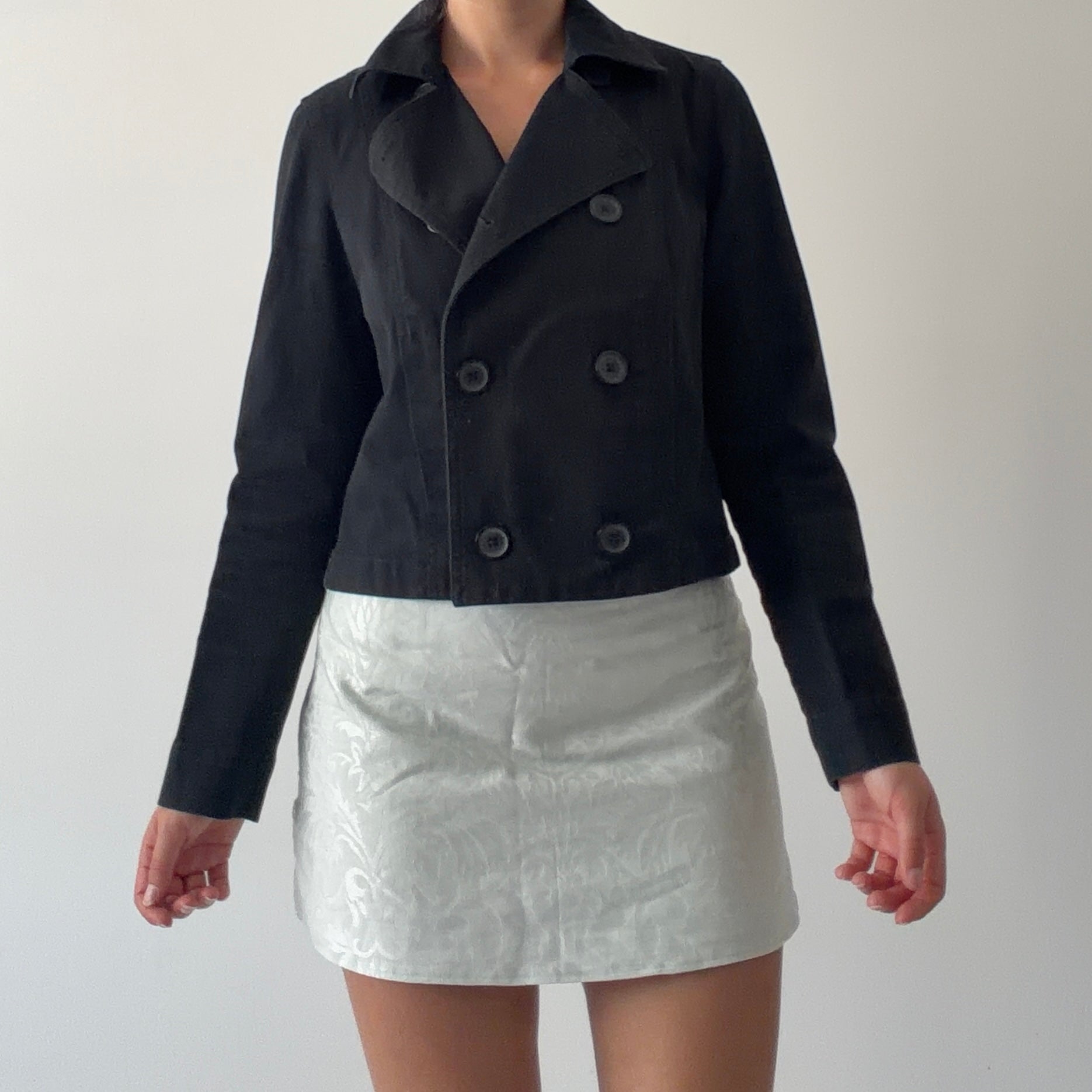 Gap Button Up Peacoat | 6-8
