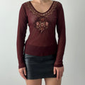 New York & Company Mesh Long Sleeve | XS