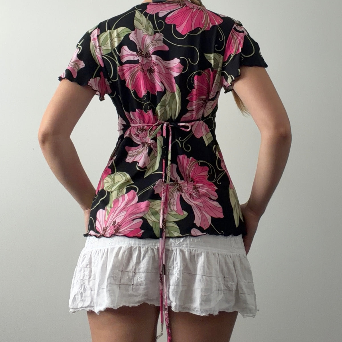 JTB Floral Babydoll Top | S-M