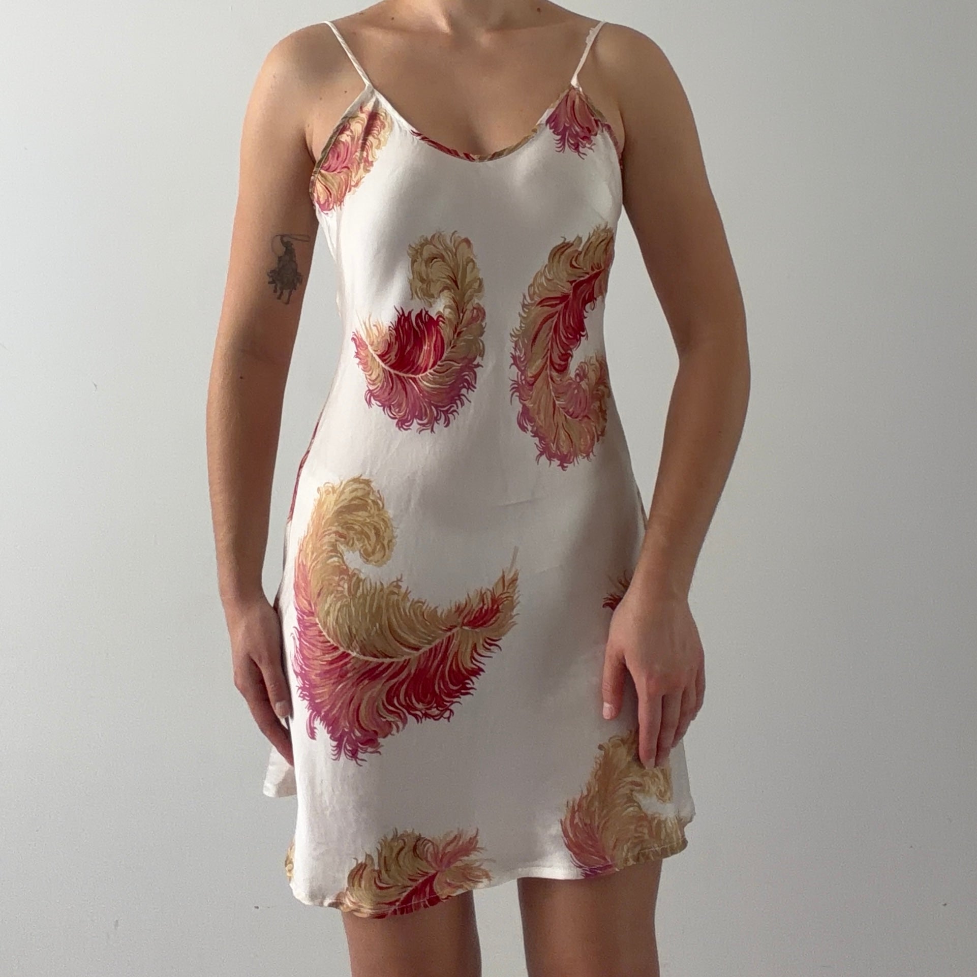 Silk Mini Slip Dress | S