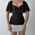 Max Studio Floaty Sleeve Top | M-L