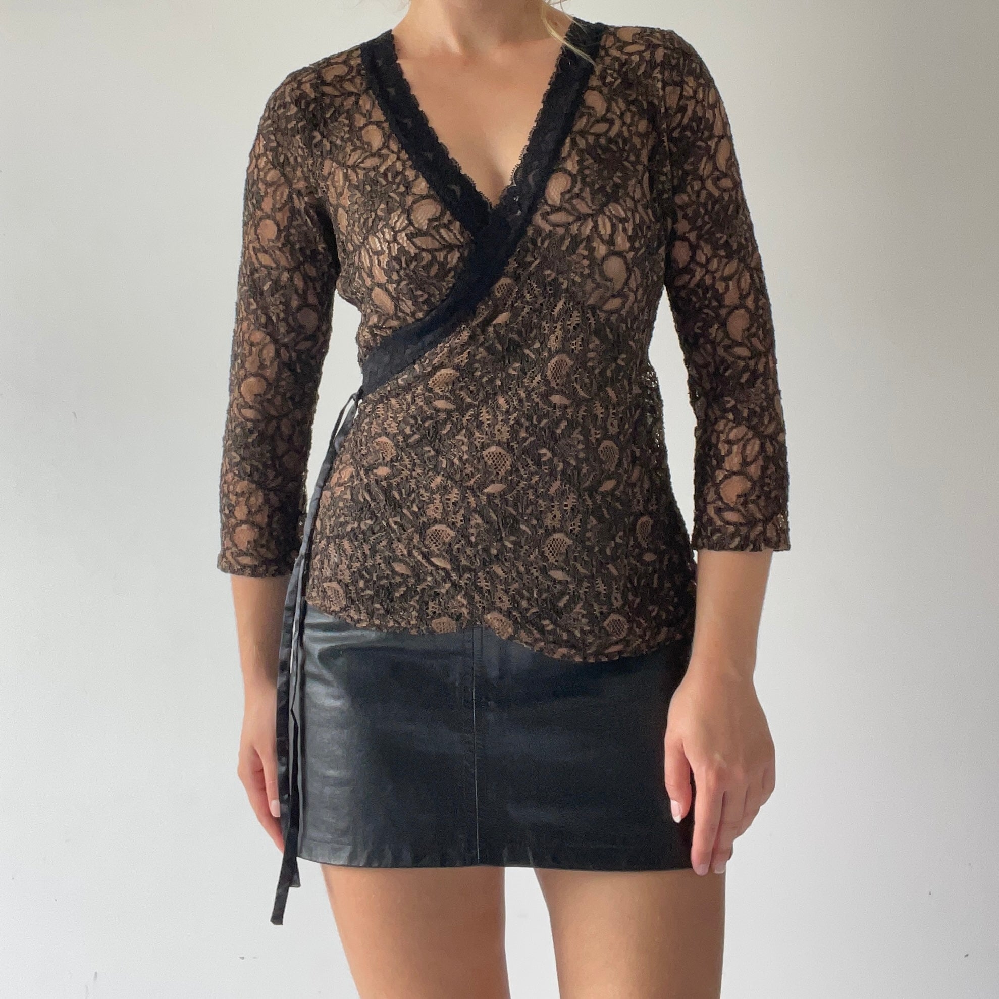 Lace Wrap Top | 8-10