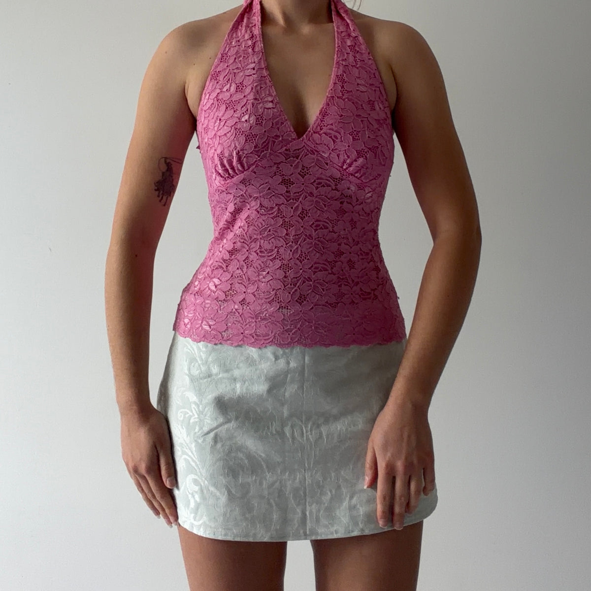 Wild Child Lace Halter Top | M