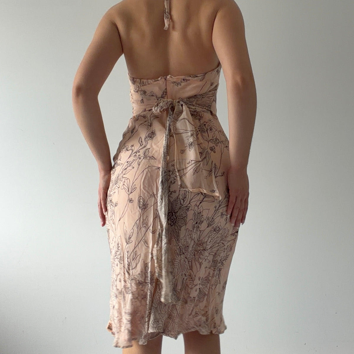 MNG Halter Midi Dress | XS