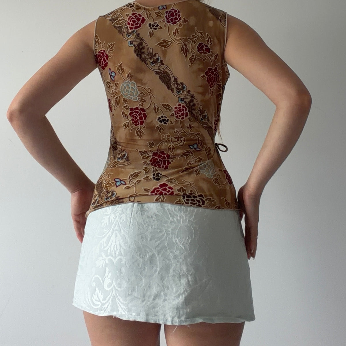 Wild Cat Asymmetric Wrap Top | S-M