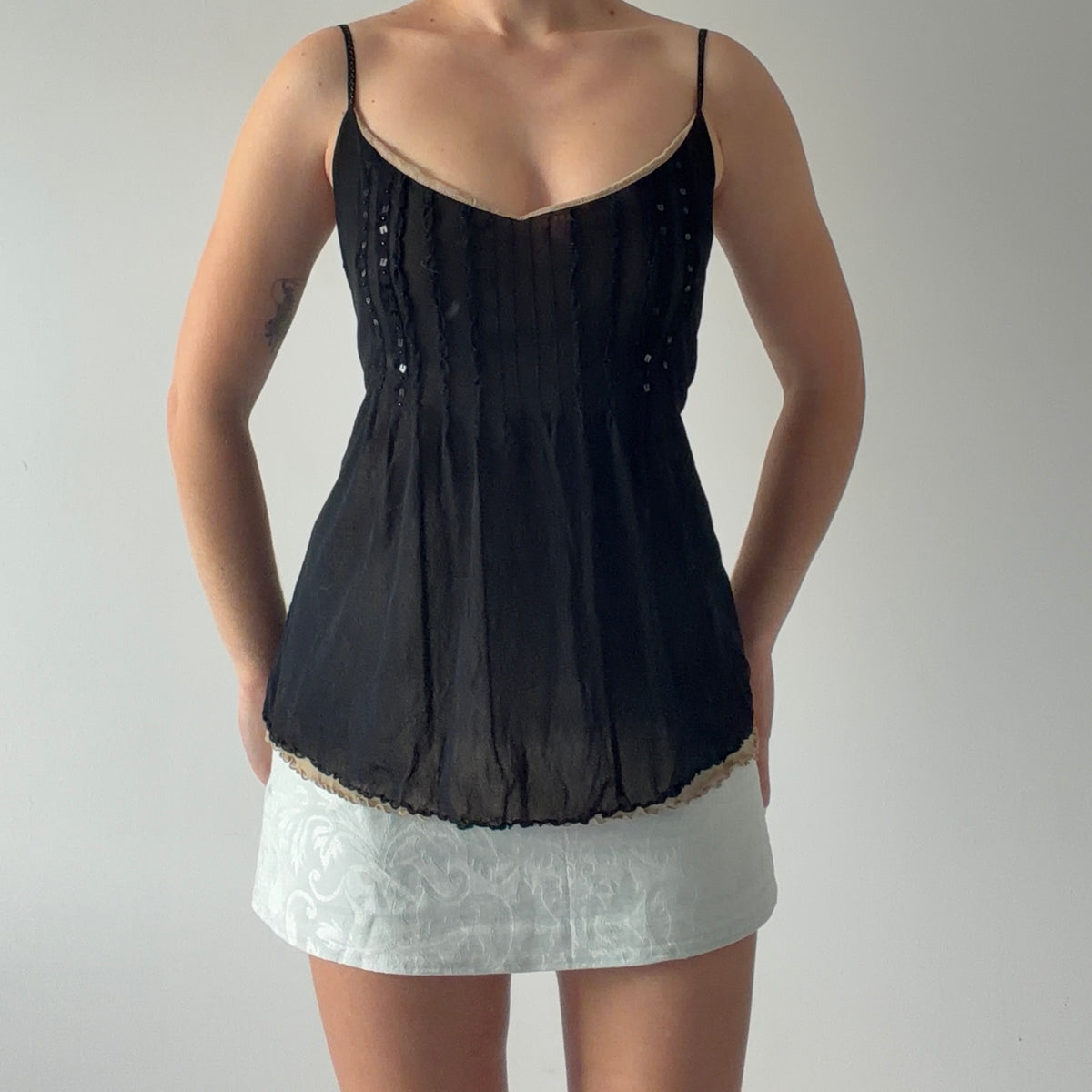 The Limited Sequin Mesh Cami | M