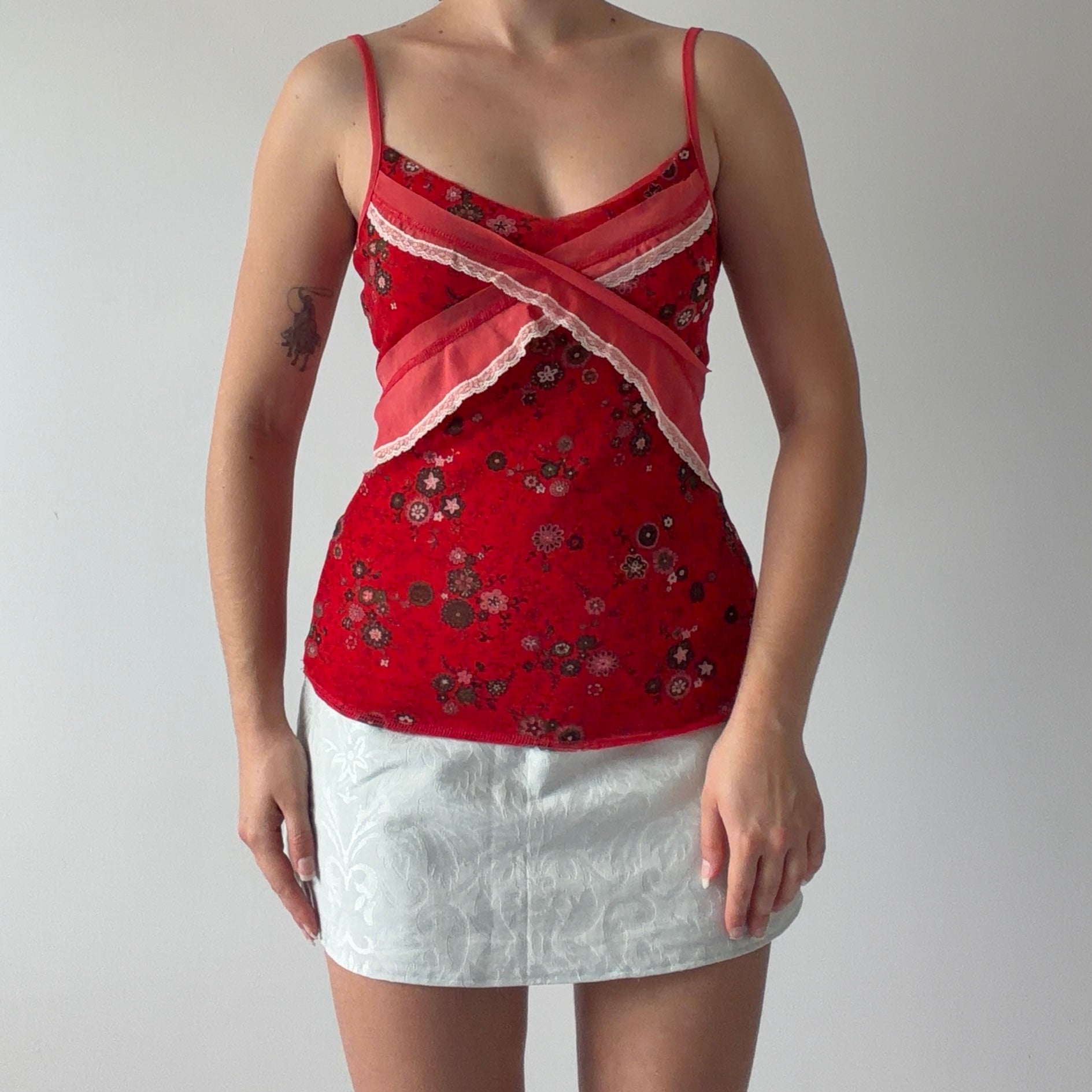 Promod Mesh Cami Top | 8-10