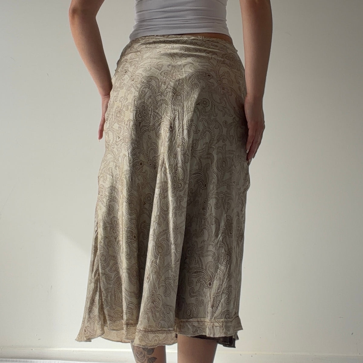 Schumacher Silk Midi Skirt | XS