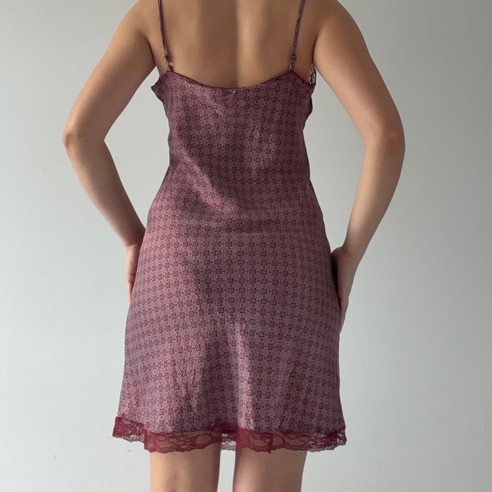 Etam Silk Mini Slip Dress | M