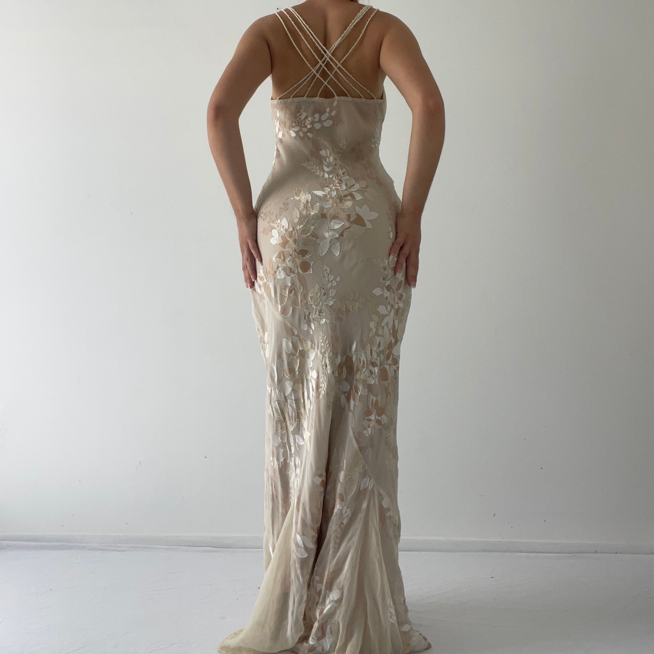 Monsoon Silk Beaded Dress | 8-10