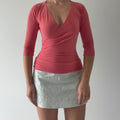 Laura Max Coral 3/4 Sleeve Top | S