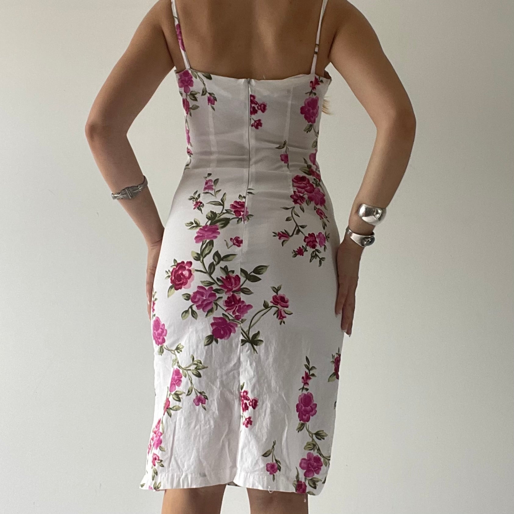 Windsor Floral  Midi Dress | Made in USA | S