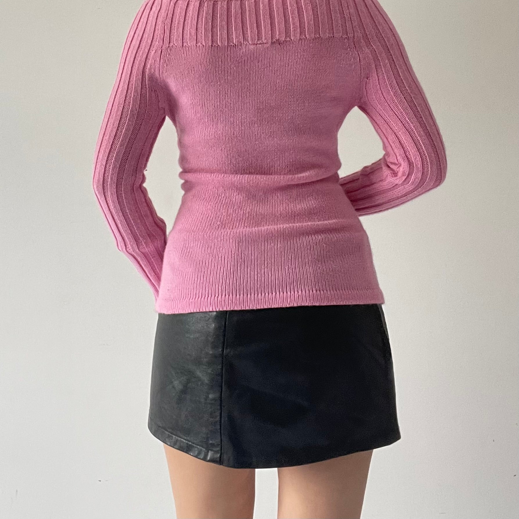 00s Boat Neck Knit Top | 8-10