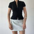 Button Up Ruched Top | 8-10