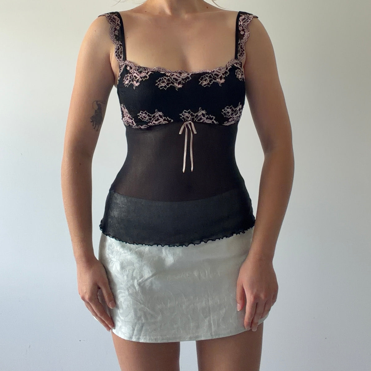 Gilligan & O'Malley Lace Cami | 6-8