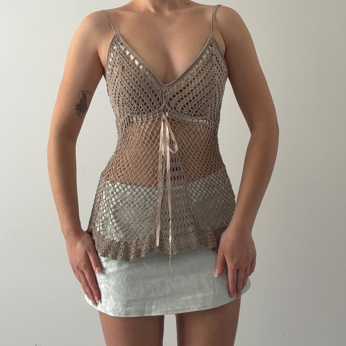 Nathalie B Crochet Cami Top | 8-12