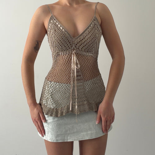 Nathalie B Crochet Cami Top | 8-12