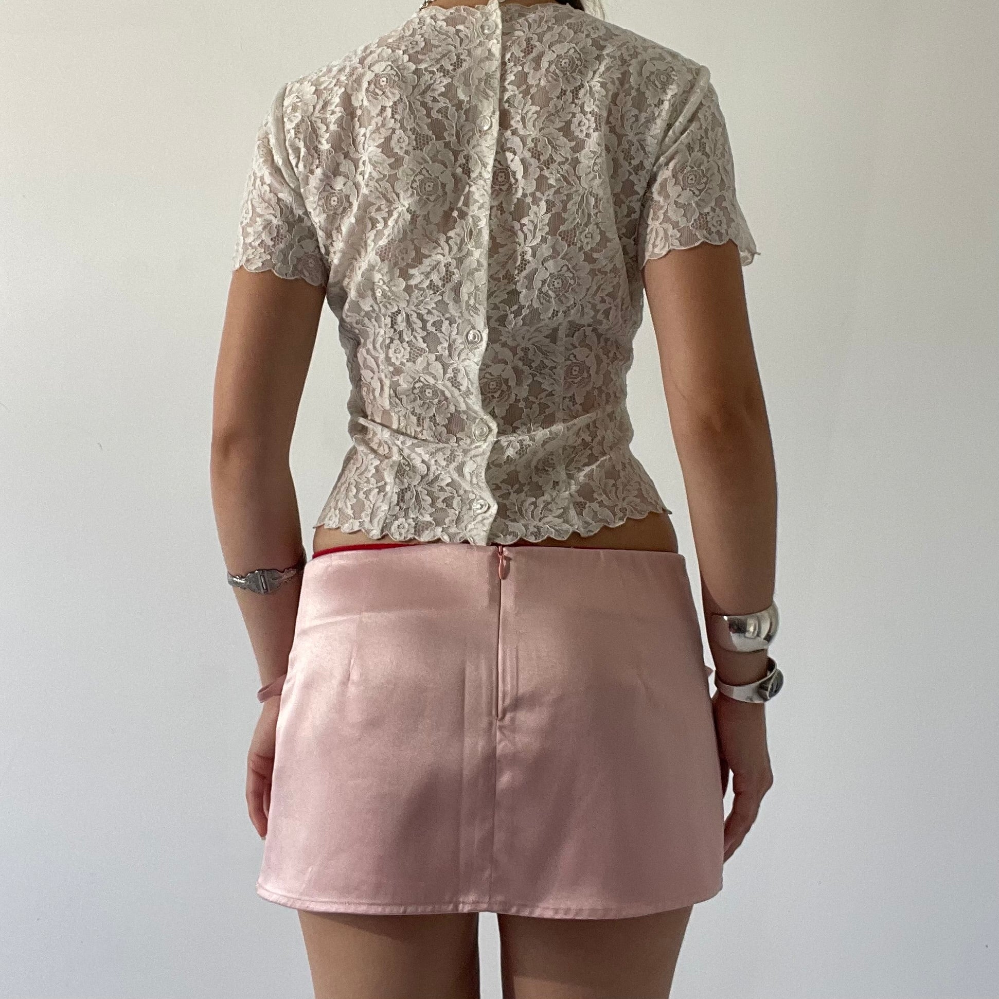 Blouse De Jour 50s Lace Fitted Blouse | 8-10