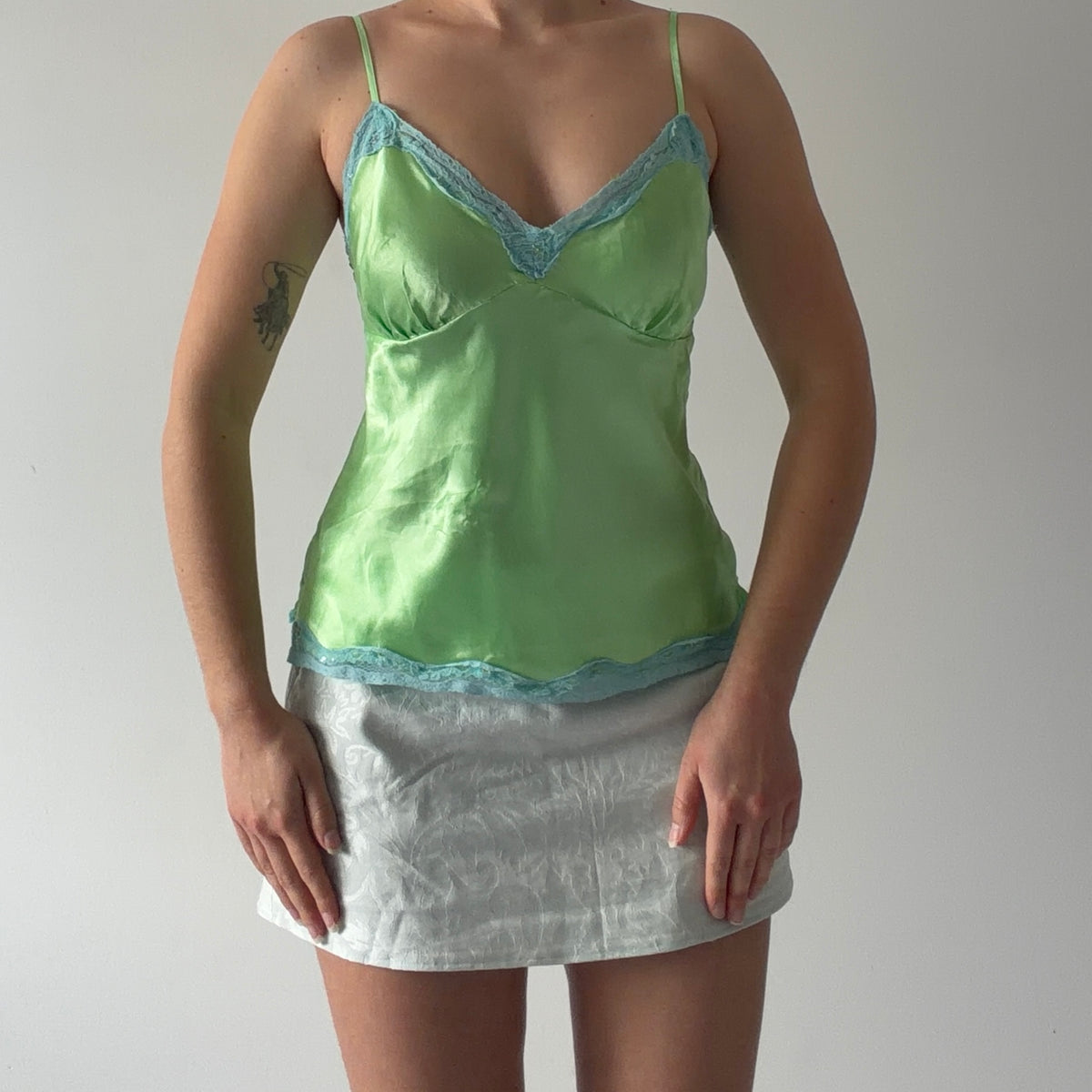 Satin Cami Top | M