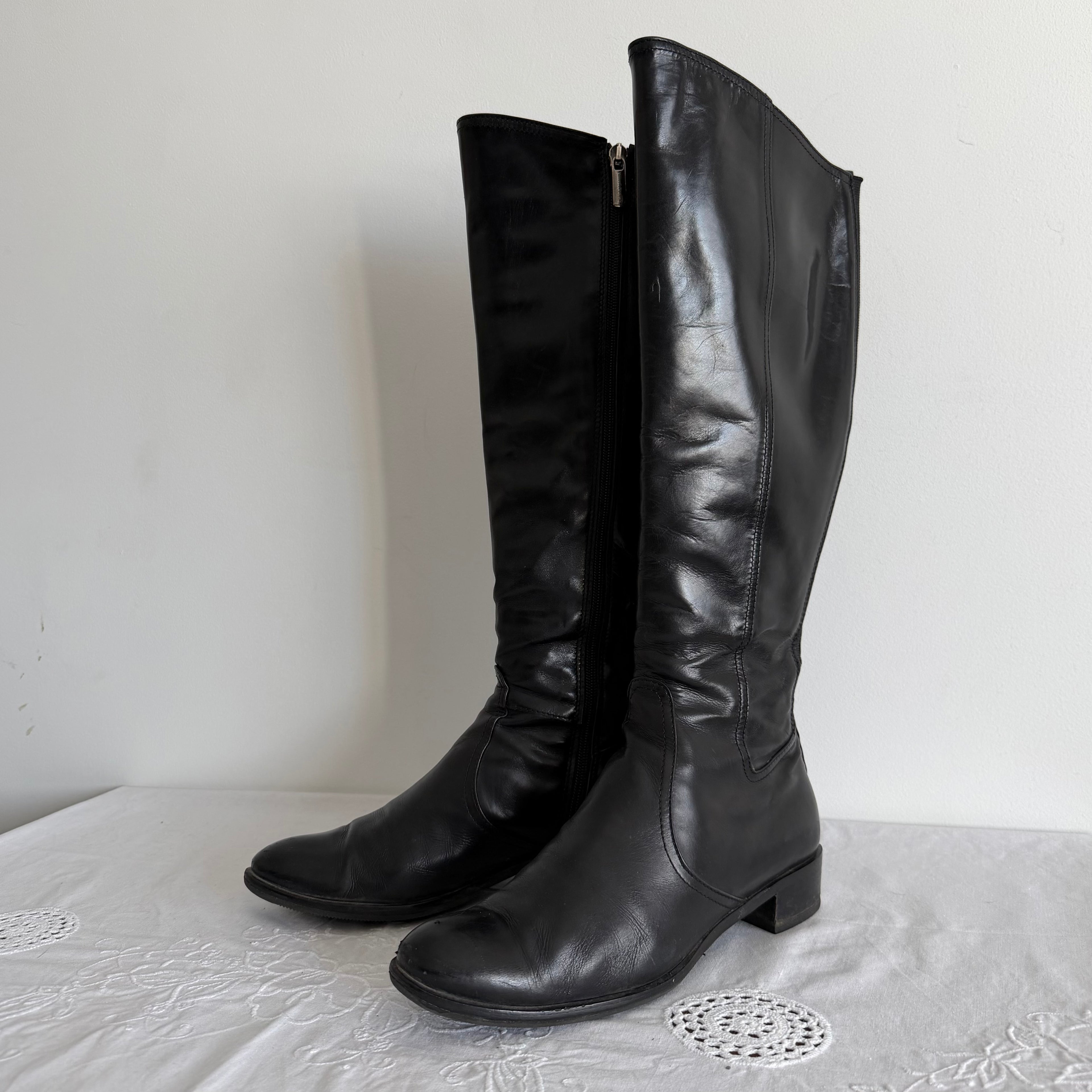 Russel & Bromley Leather Riding Boots | Made in Italy | EU 37 / US 6.5 / UK 4