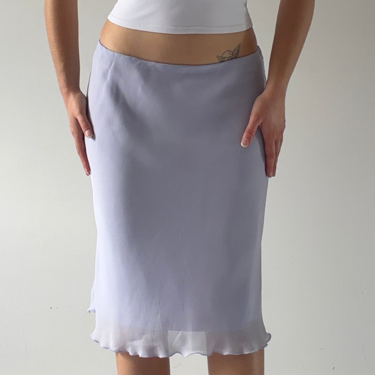 Tailor Lilac Midi Skirt | S-M