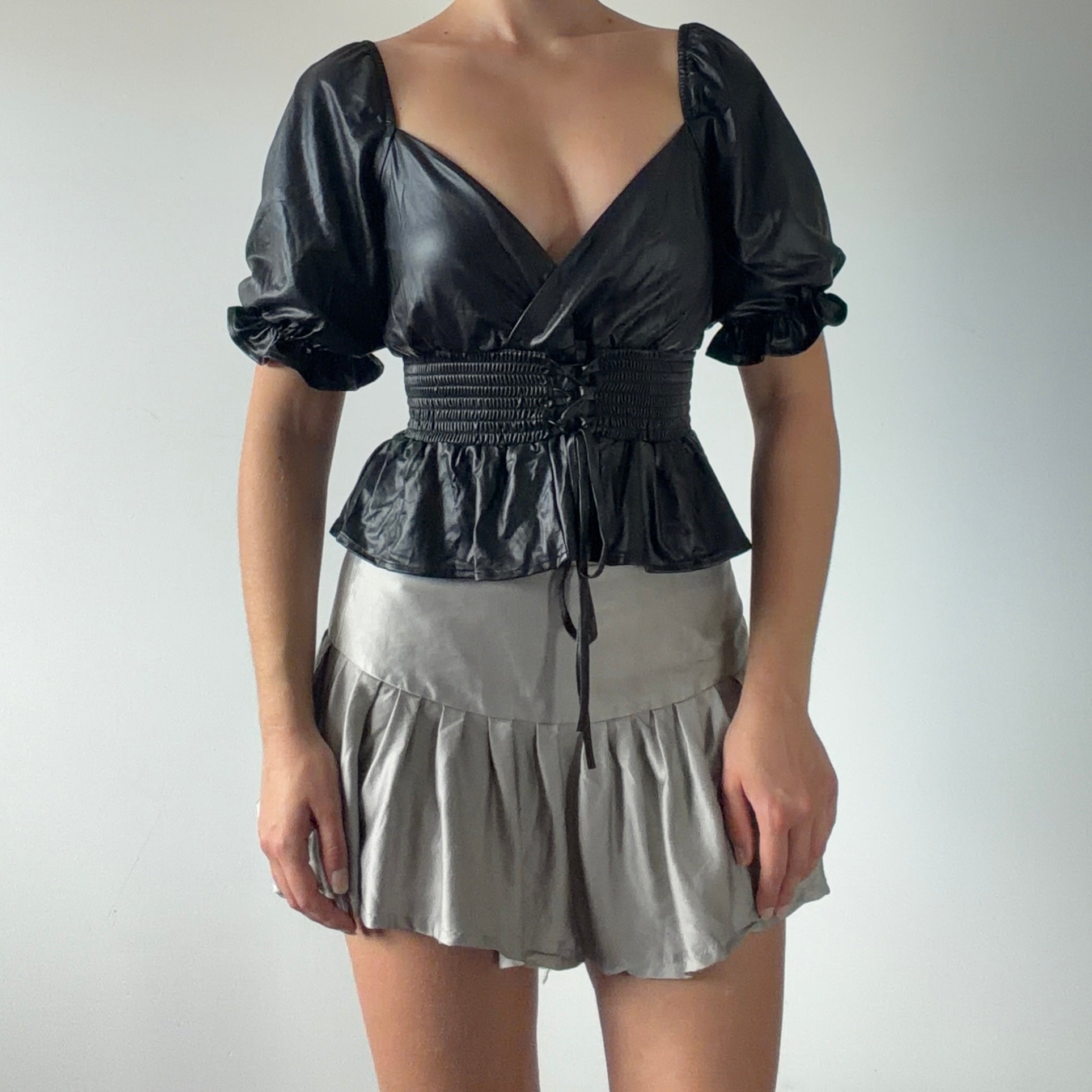 Chocolate U.S.A Milkmaid Top | S