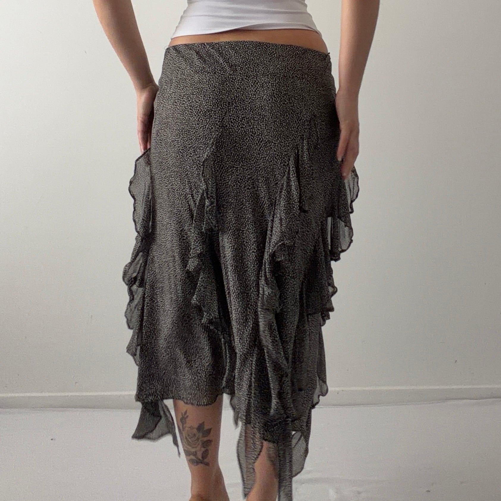 Ruffle Midi Skirt | 6-8