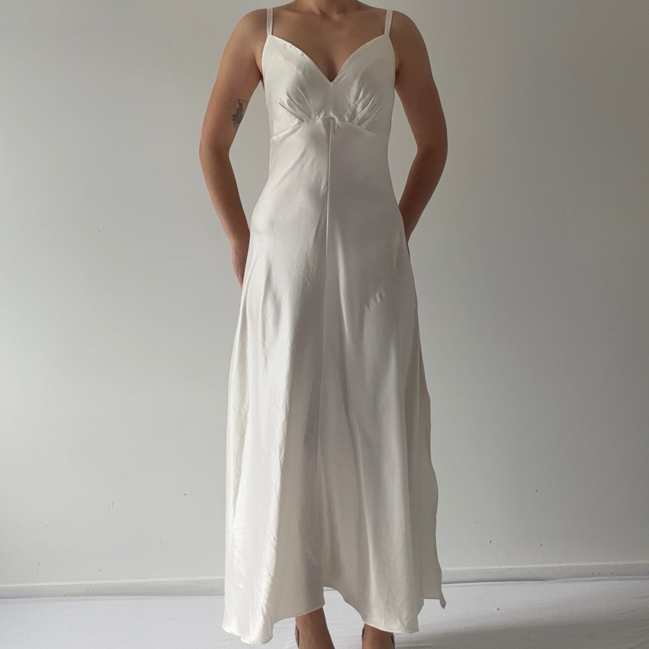 Victoria's Secret Gold Label Satin Maxi | M