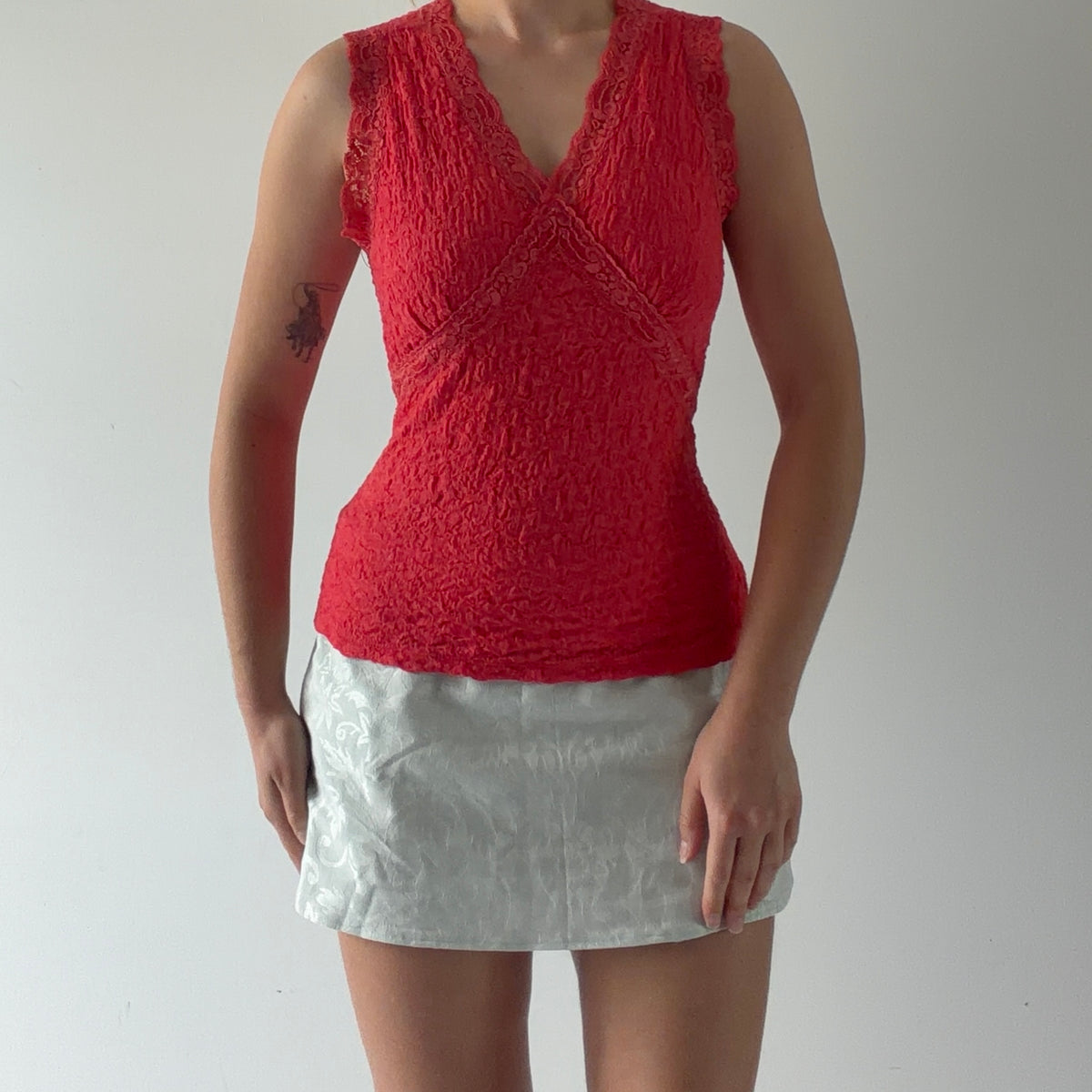 Pursuits Babydoll Lace Top | M