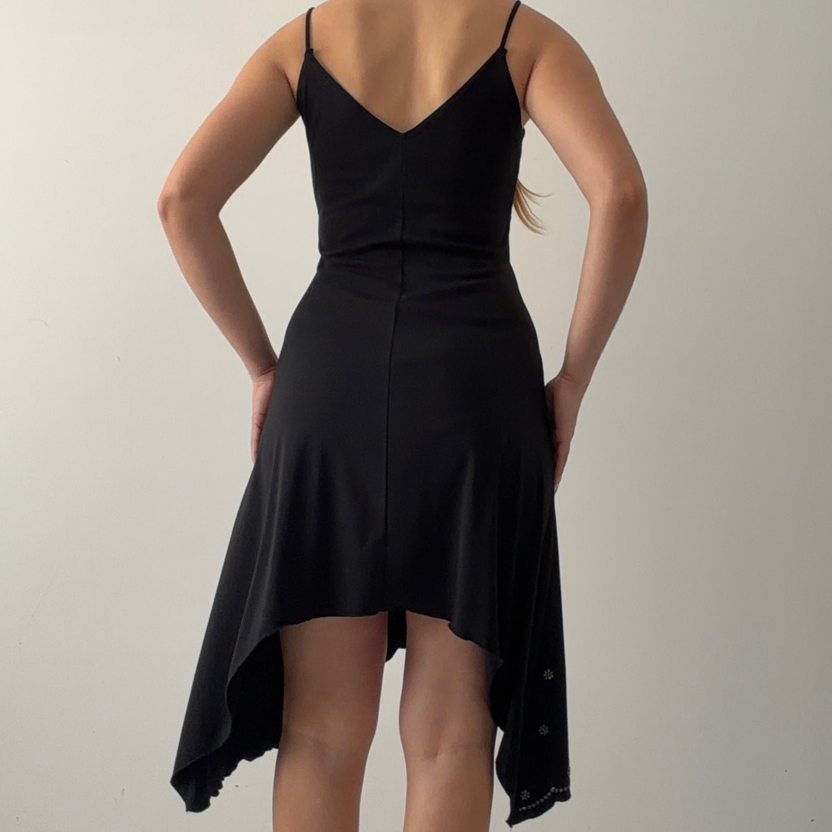 Asymmetric Beaded Fairy Midi Dress | M