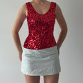 Ozone Crochet Sequin Cami | S