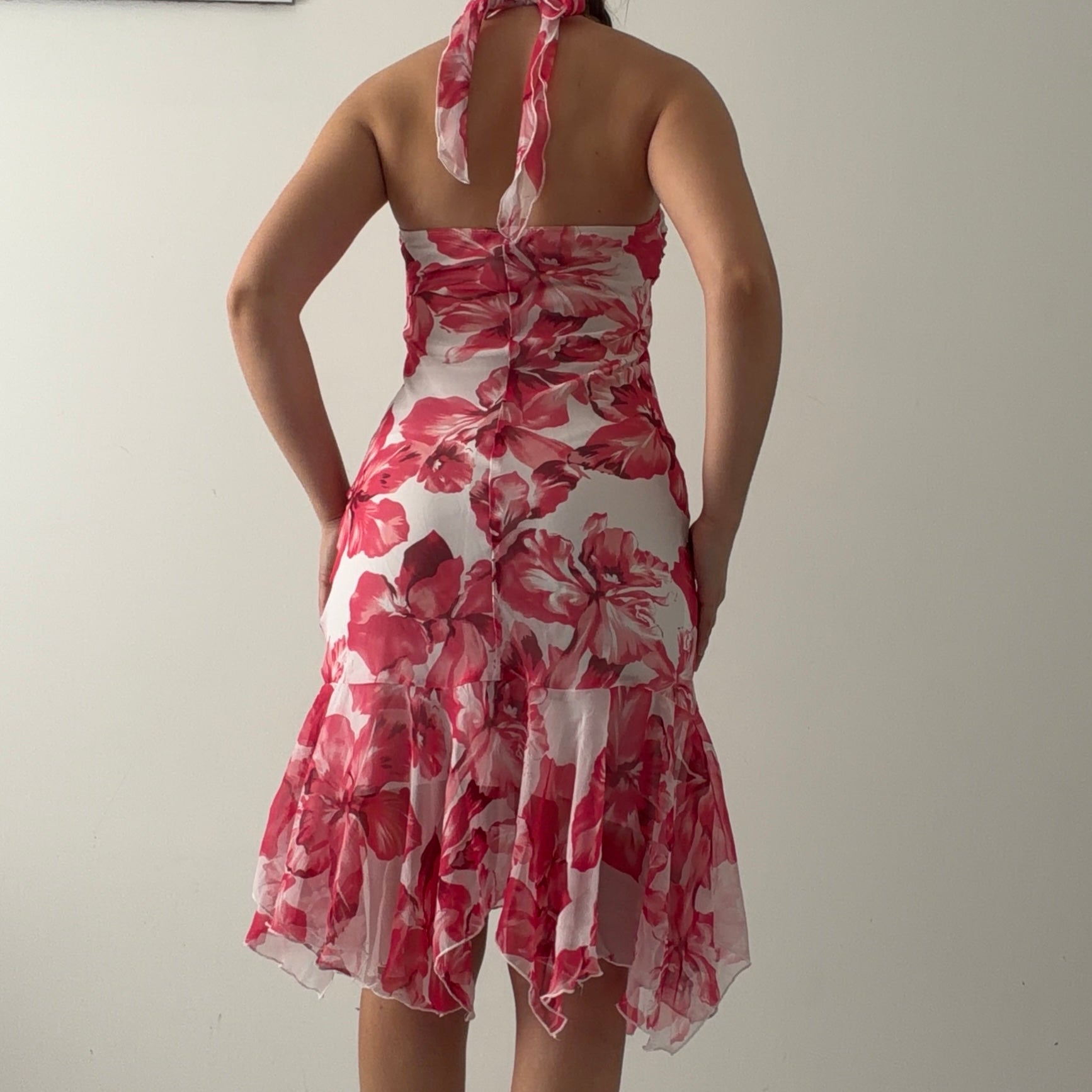 XOXO Floral Halter Midi Dress | XS