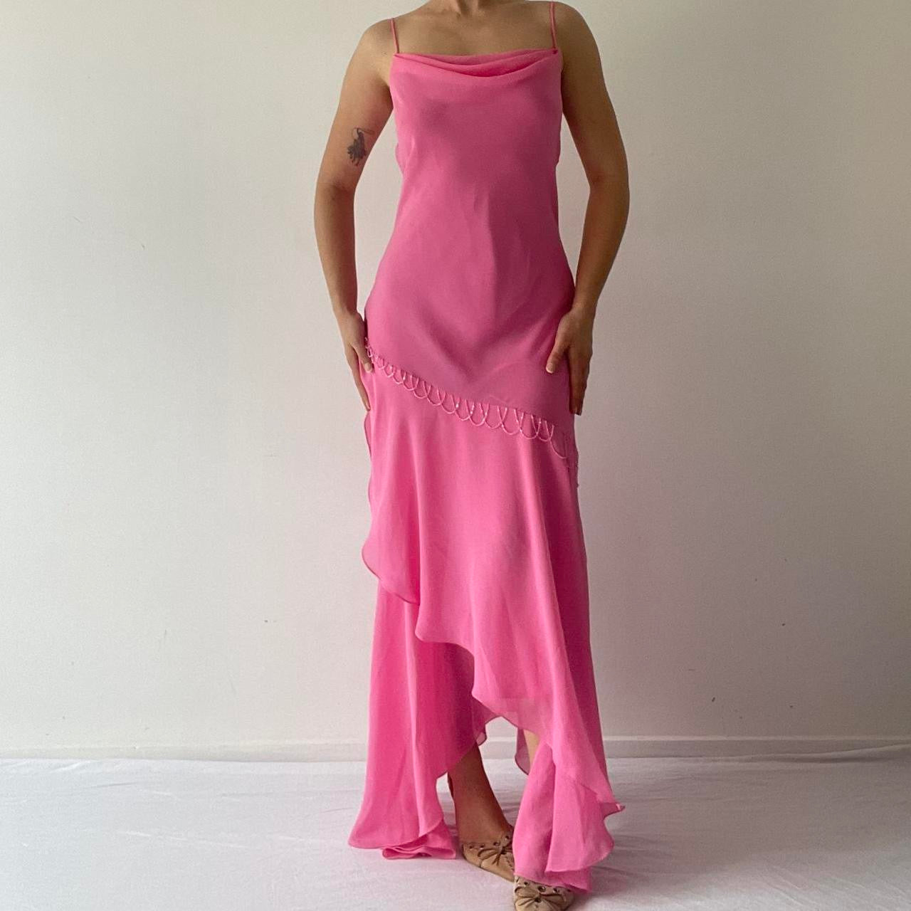 Ellen H Ruffle Slip Dress | 12-14