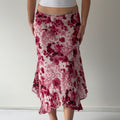 Rose Asymmetric Midi Skirt | 10-12