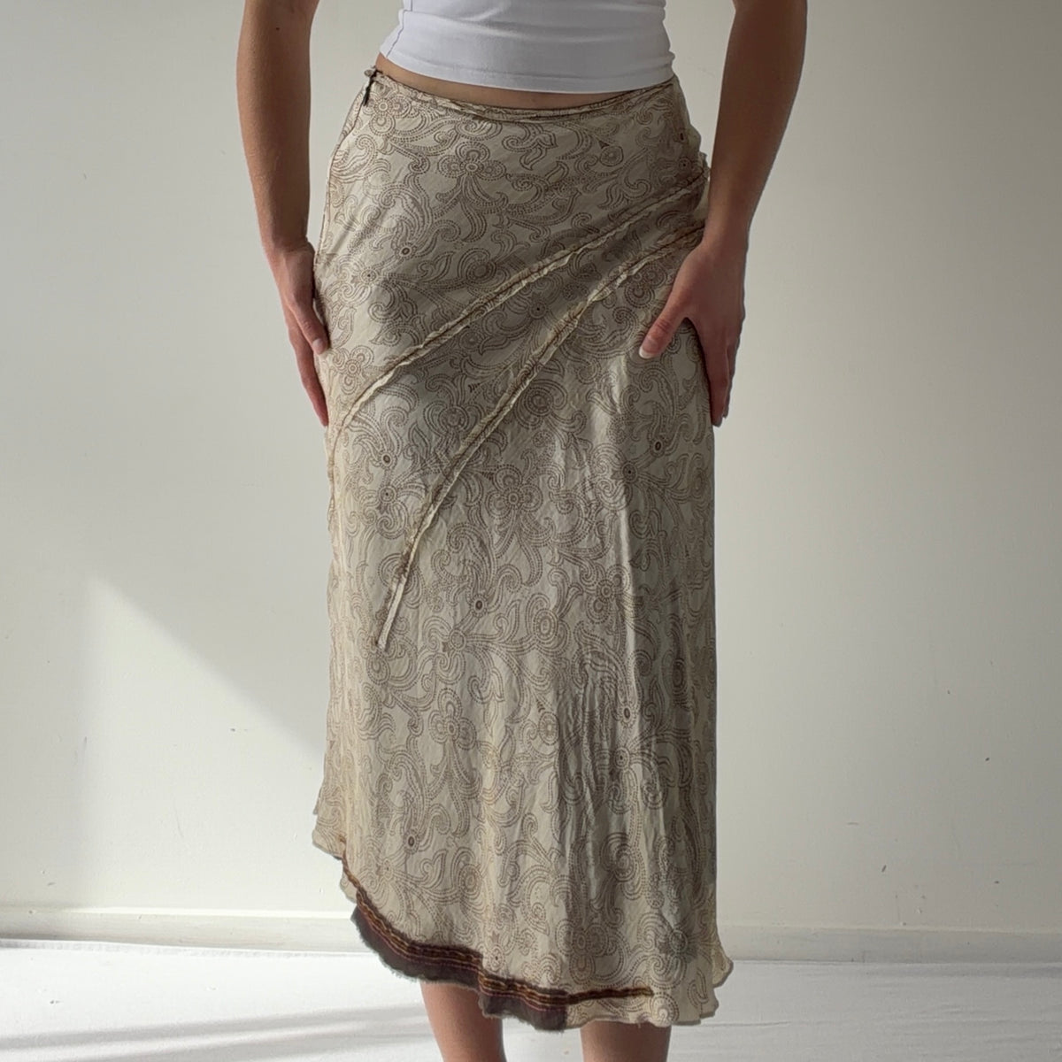 Schumacher Silk Midi Skirt | XS