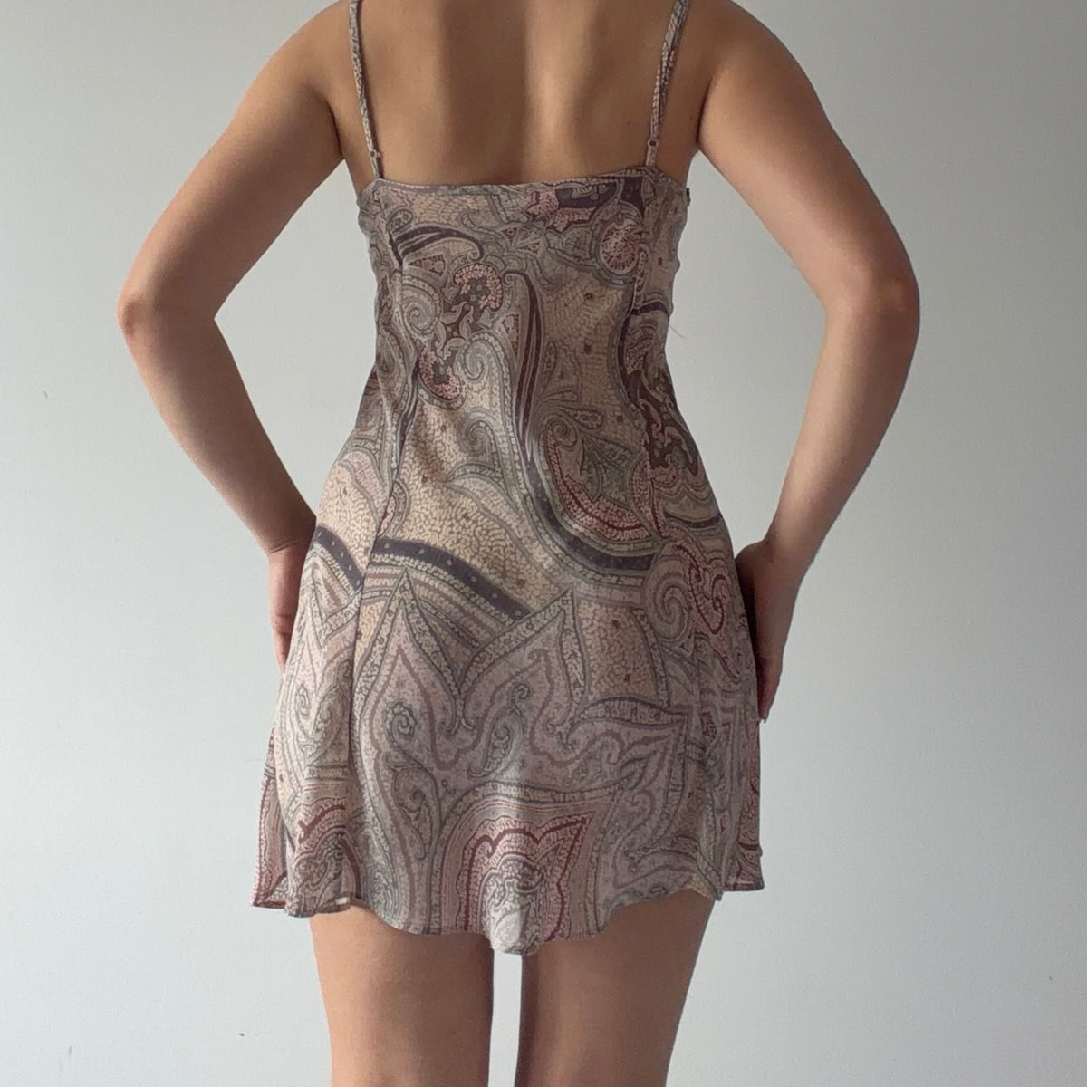 Victoria's Secret Paisley Mini Slip Dress | L