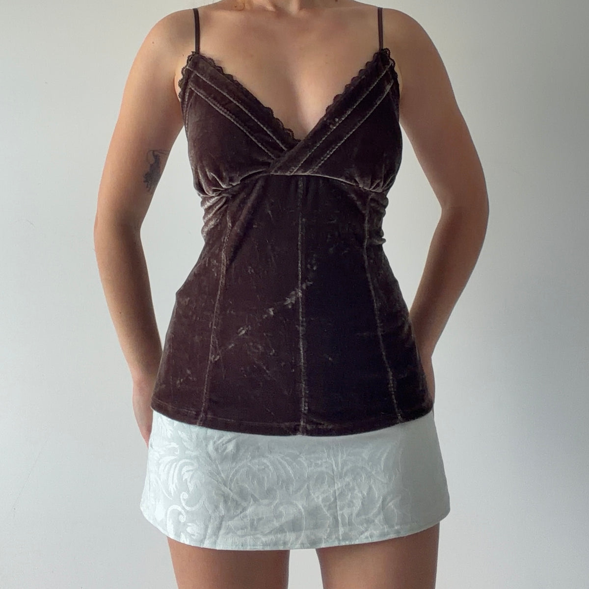 No Boundaries Velvet Cami Top | XL