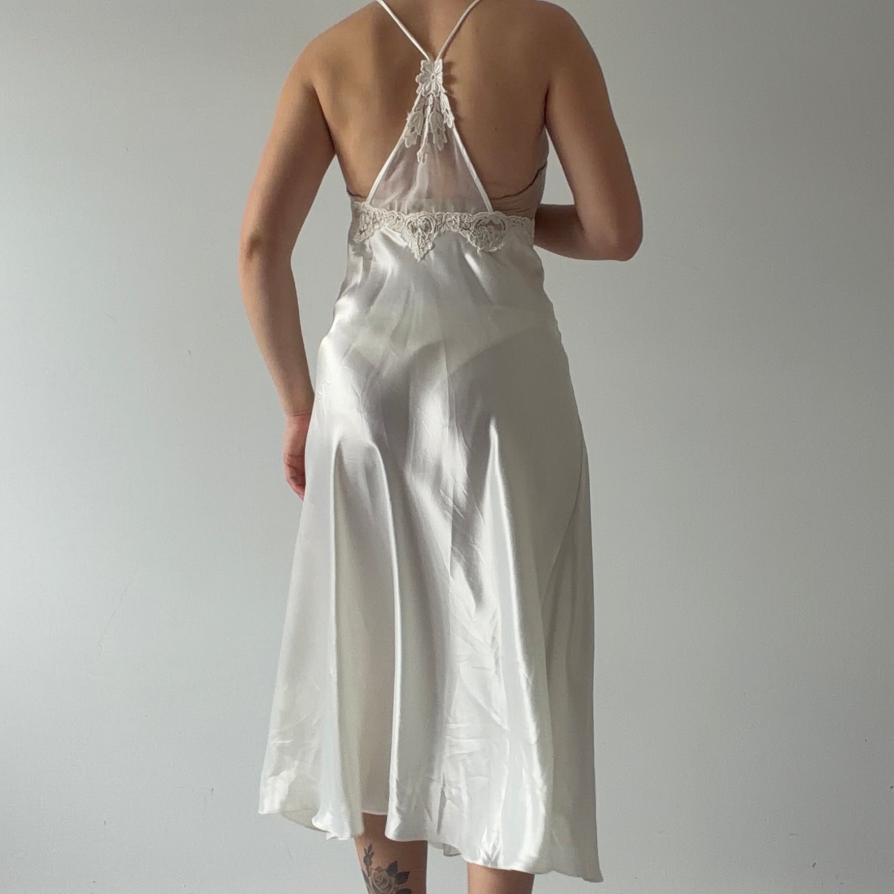 Intimate Concepts Satin Maxi Slip Dress | L