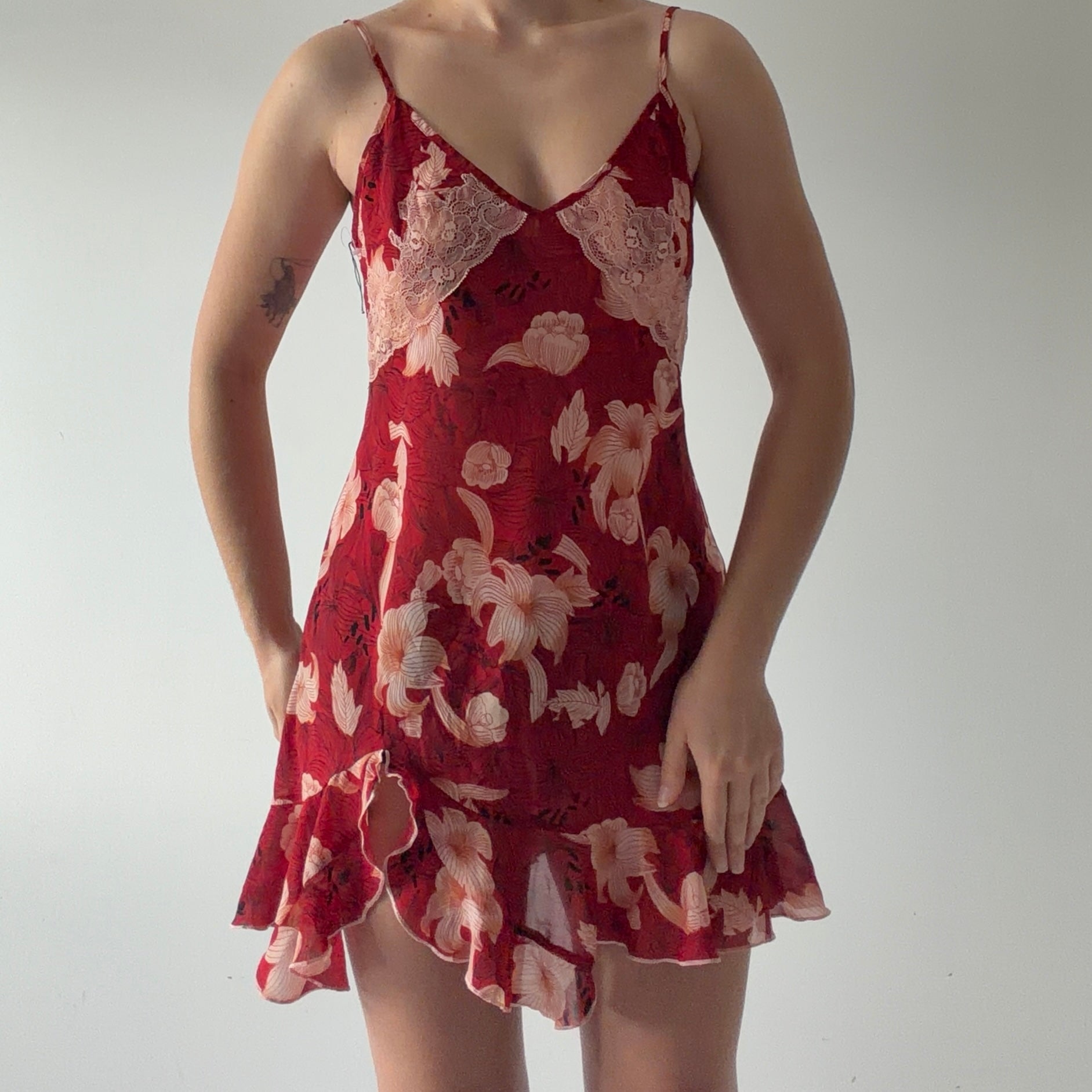 Sensara Floral Mini Slip Dress | S