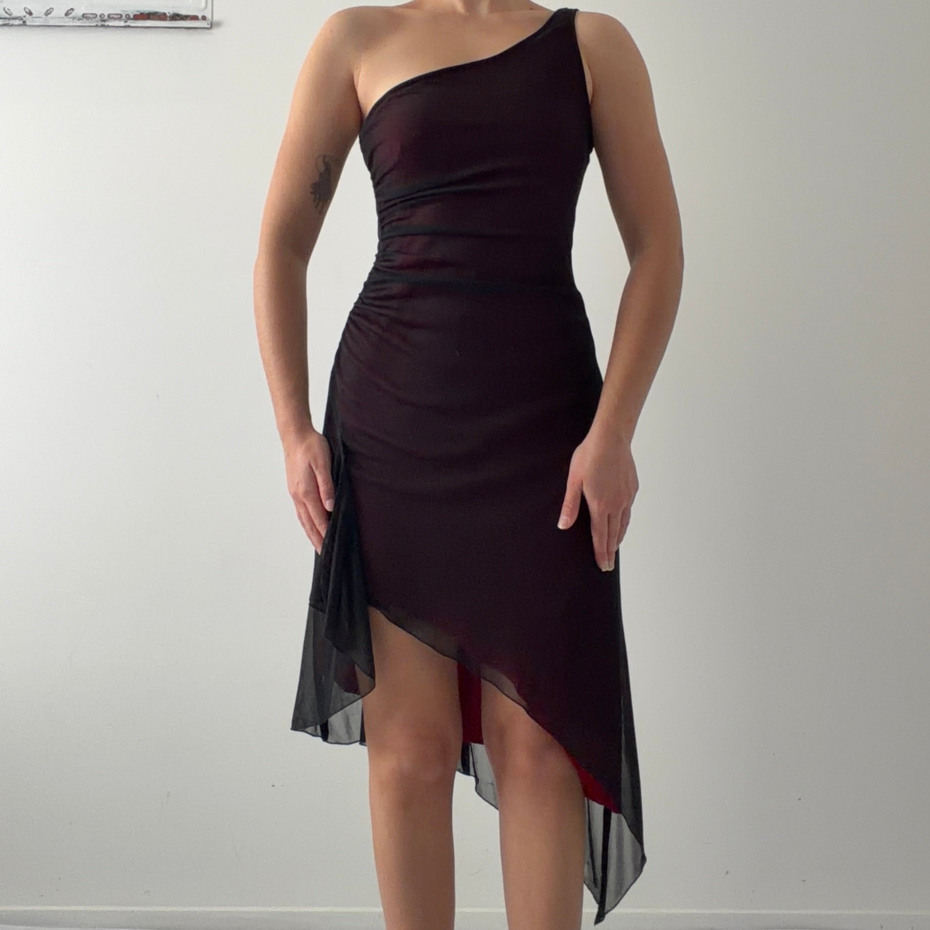 City Triangles Asymmetric Midi Dress | Made in USA | M