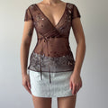 Beaded Mesh Top | 10-12