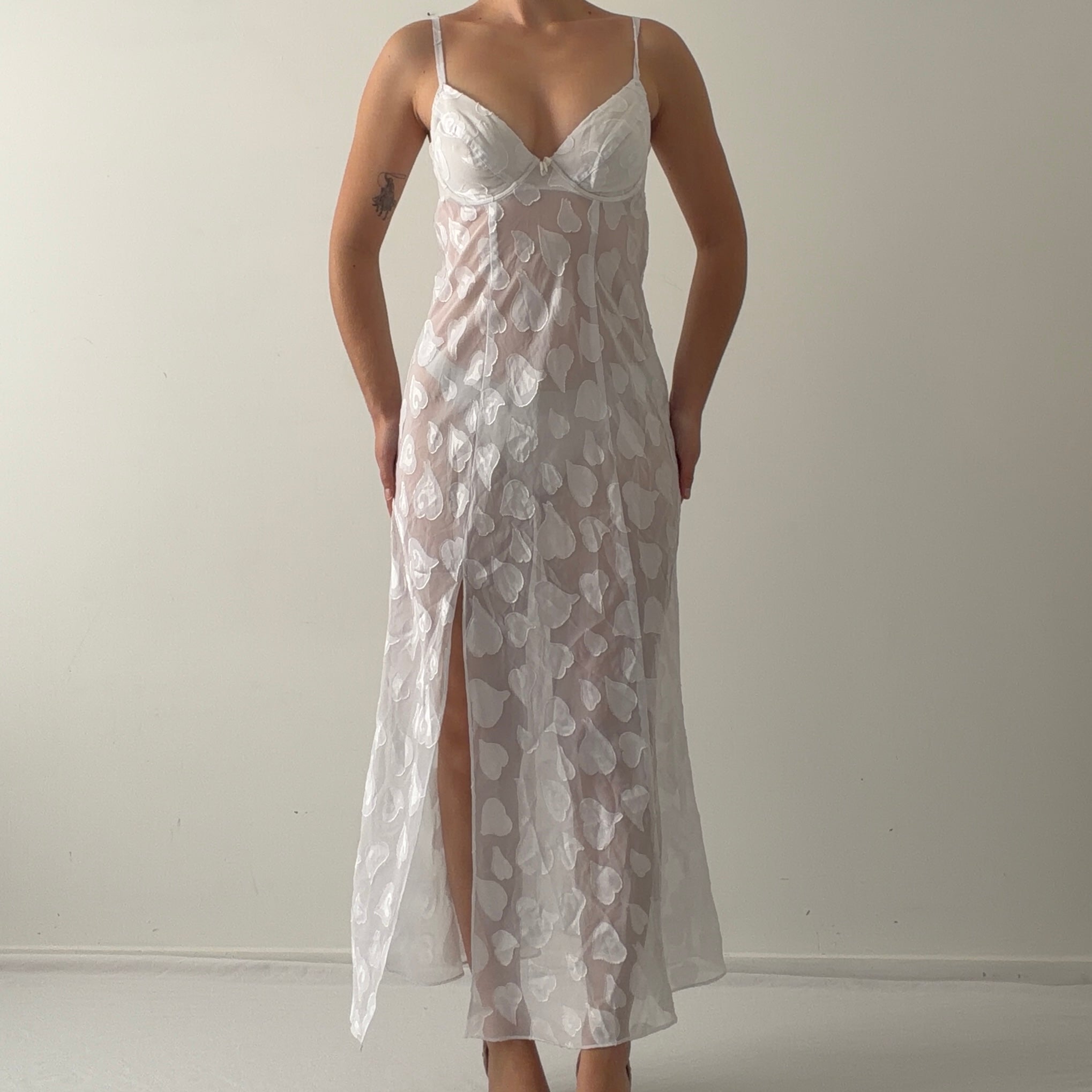 Victoria's Secret Maxi Slip Heart Dress | M
