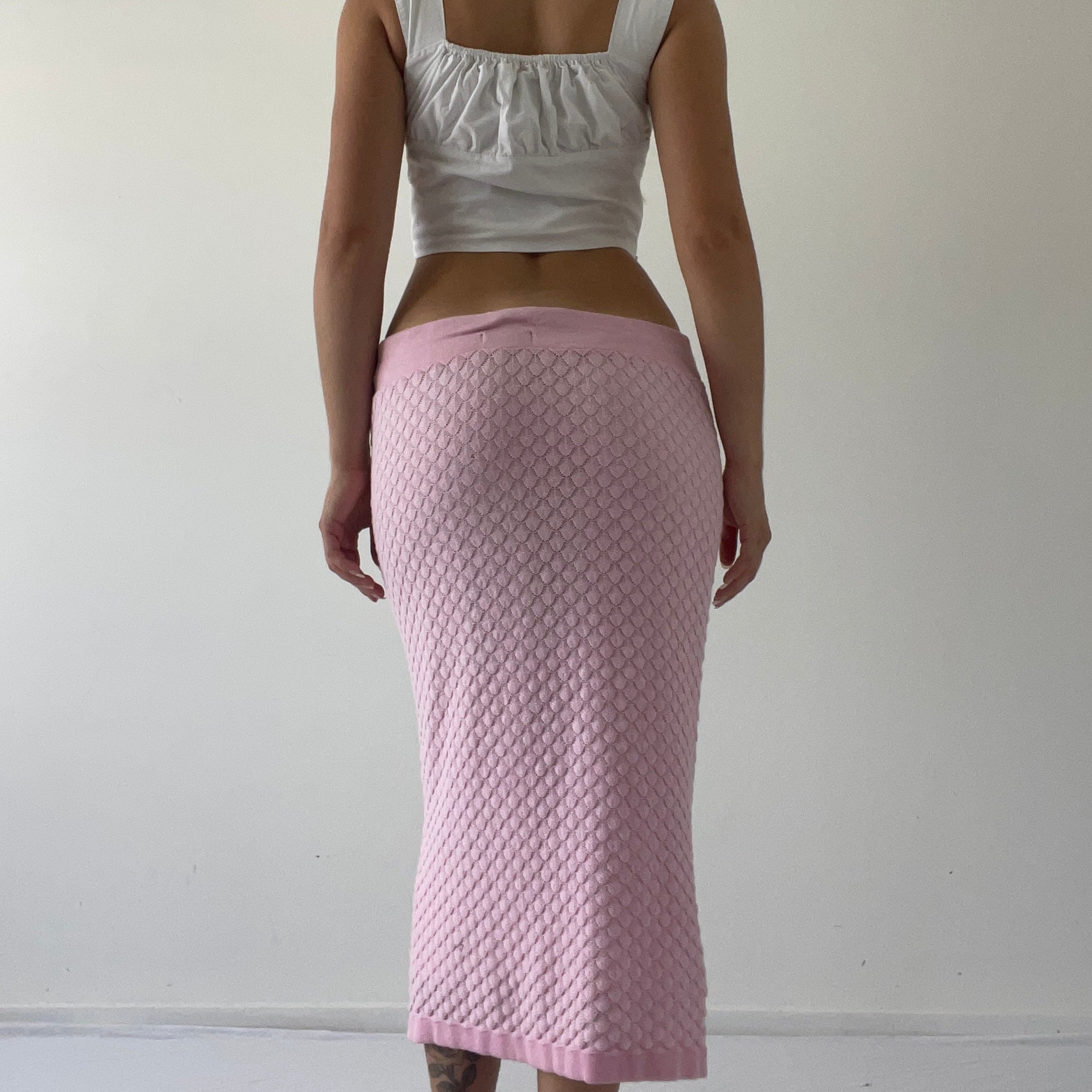 Knit Crochet Midi Midi Skirt | 8-10